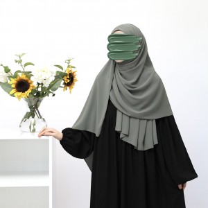 Krinkil Medine İpeği Şal - Soft Yeşil