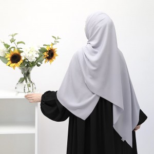 Krinkil Medine İpeği Şal - Açık Gri