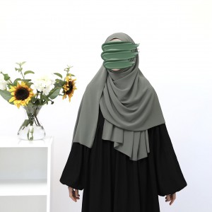 Krinkil Medine İpeği Şal - Soft Yeşil