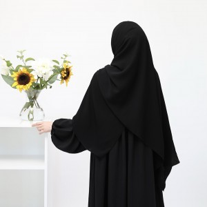Krinkil Medine İpeği Şal - Siyah