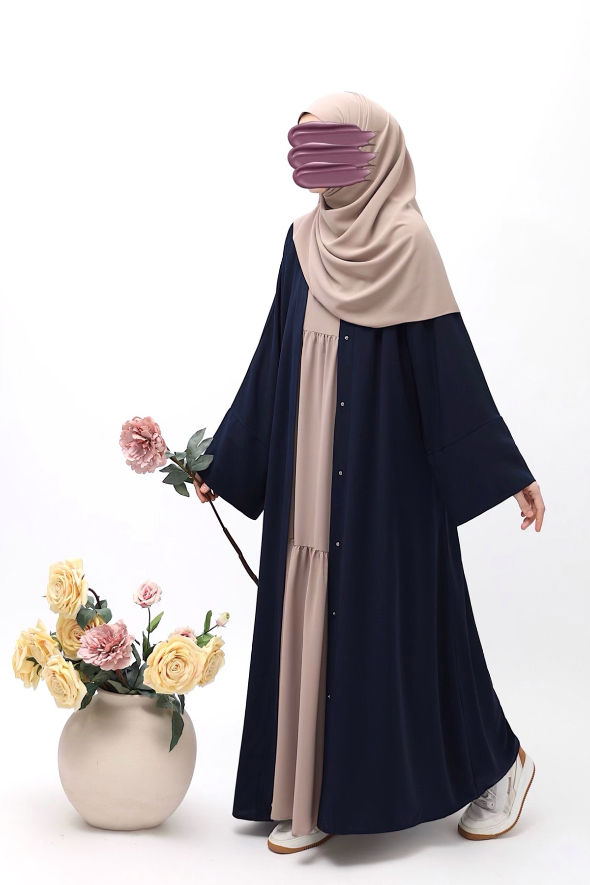 Mavera Abaya - Lacivert