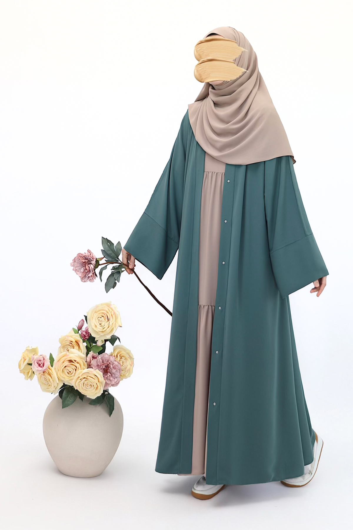 Mavera Abaya - Su Yeşili