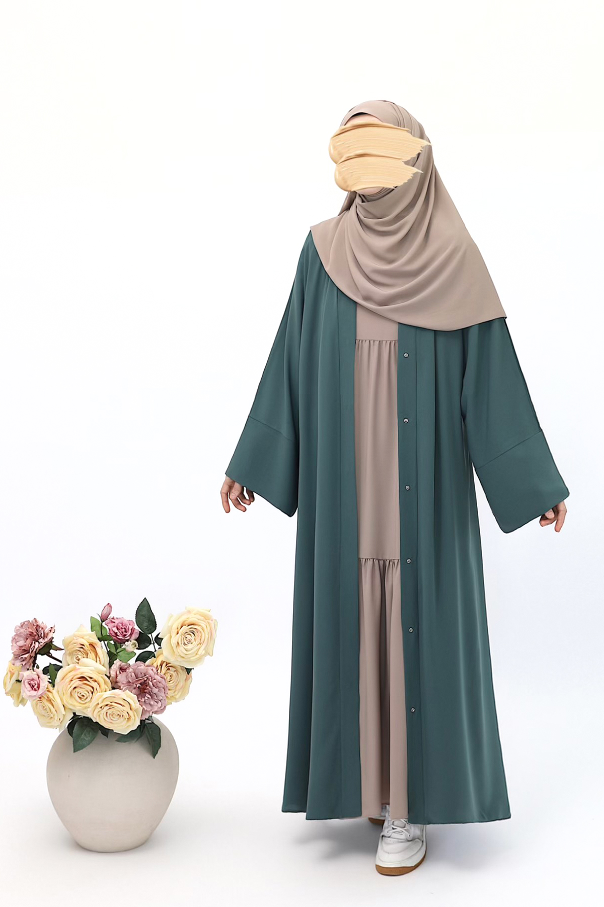 Mavera Abaya - Su Yeşili