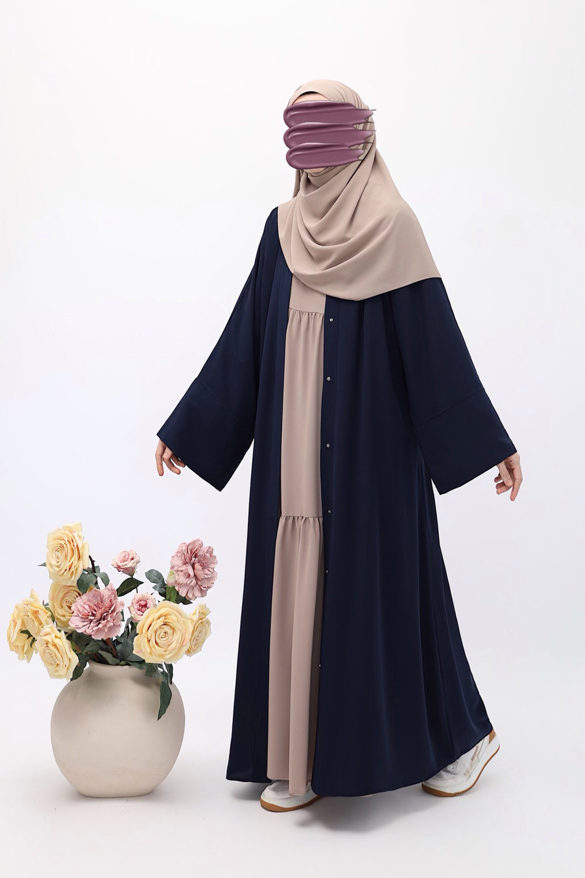 Mavera Abaya - Lacivert