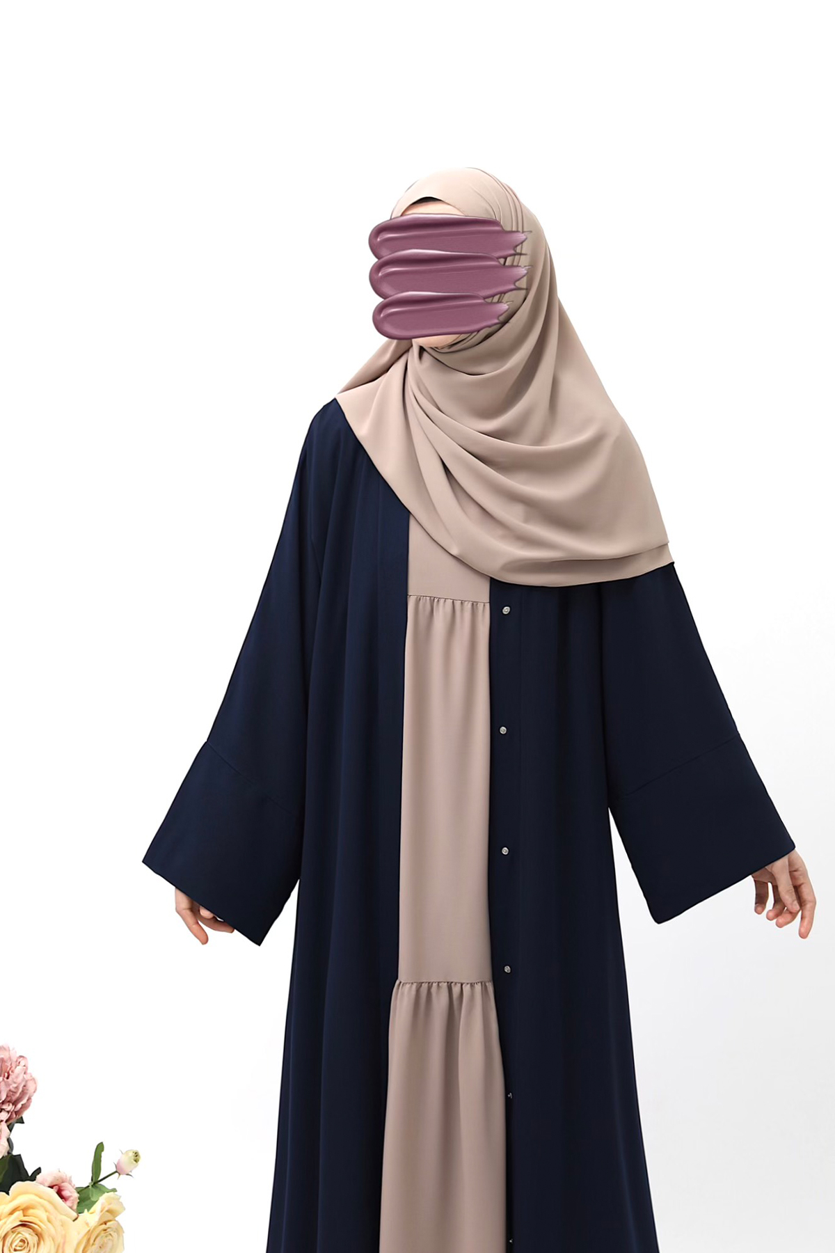 Mavera Abaya - Lacivert