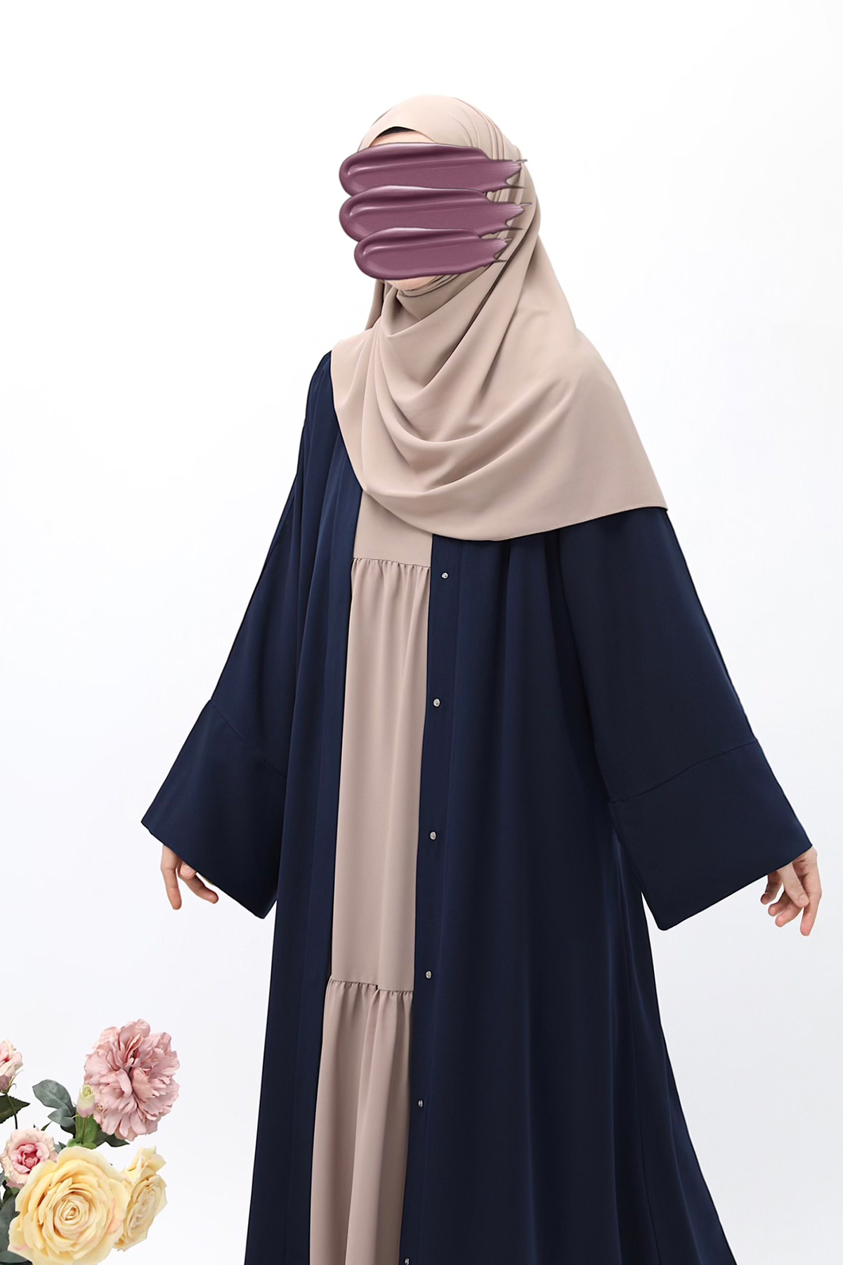 Mavera Abaya - Lacivert