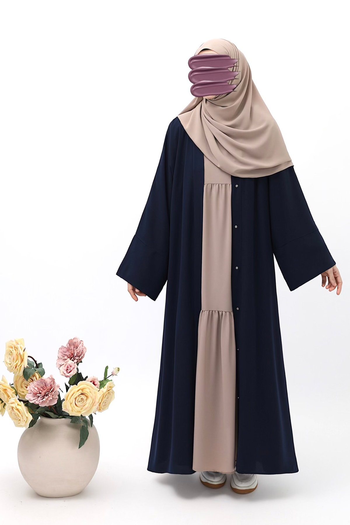 Mavera Abaya - Lacivert