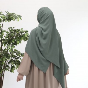 Ayrobin Krep Büyük Boy Şal - Soft Yeşil