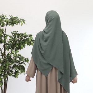 Ayrobin Krep Büyük Boy Şal - Soft Yeşil