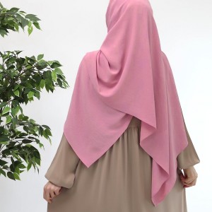 Ayrobin Krep Büyük Boy Şal - Pembe