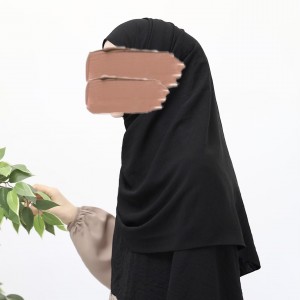 Ayrobin Krep Büyük Boy Şal - Siyah