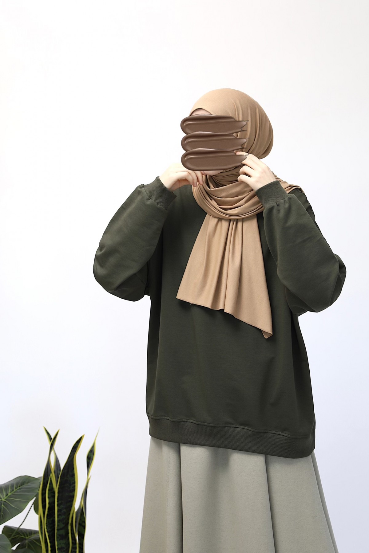 Basic Sweatshirt - Haki