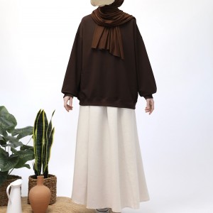 Basic Sweatshirt - Acı Kahve