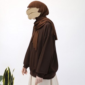 Basic Sweatshirt - Acı Kahve