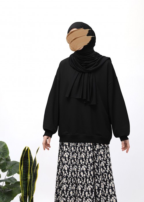 Basic Sweatshirt - Siyah
