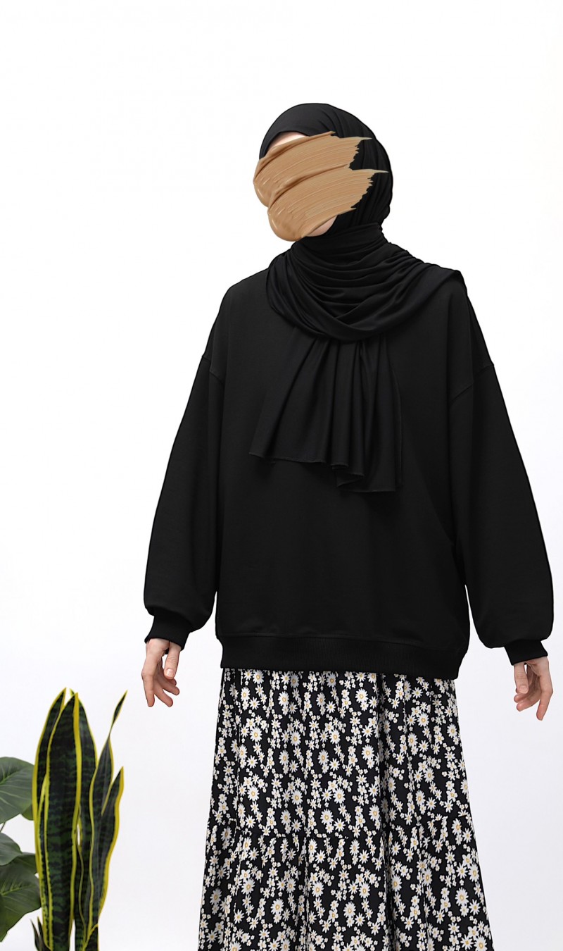 Basic Sweatshirt - Siyah