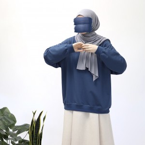 Basic Sweatshirt - İndigo