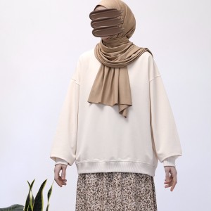 Basic Sweatshirt - Kırık Beyaz