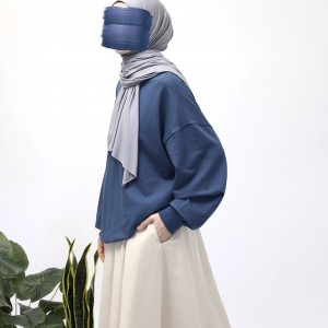Basic Sweatshirt - İndigo