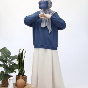 Basic Sweatshirt - İndigo
