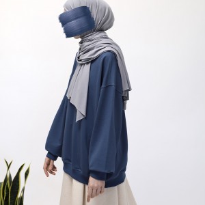 Basic Sweatshirt - İndigo