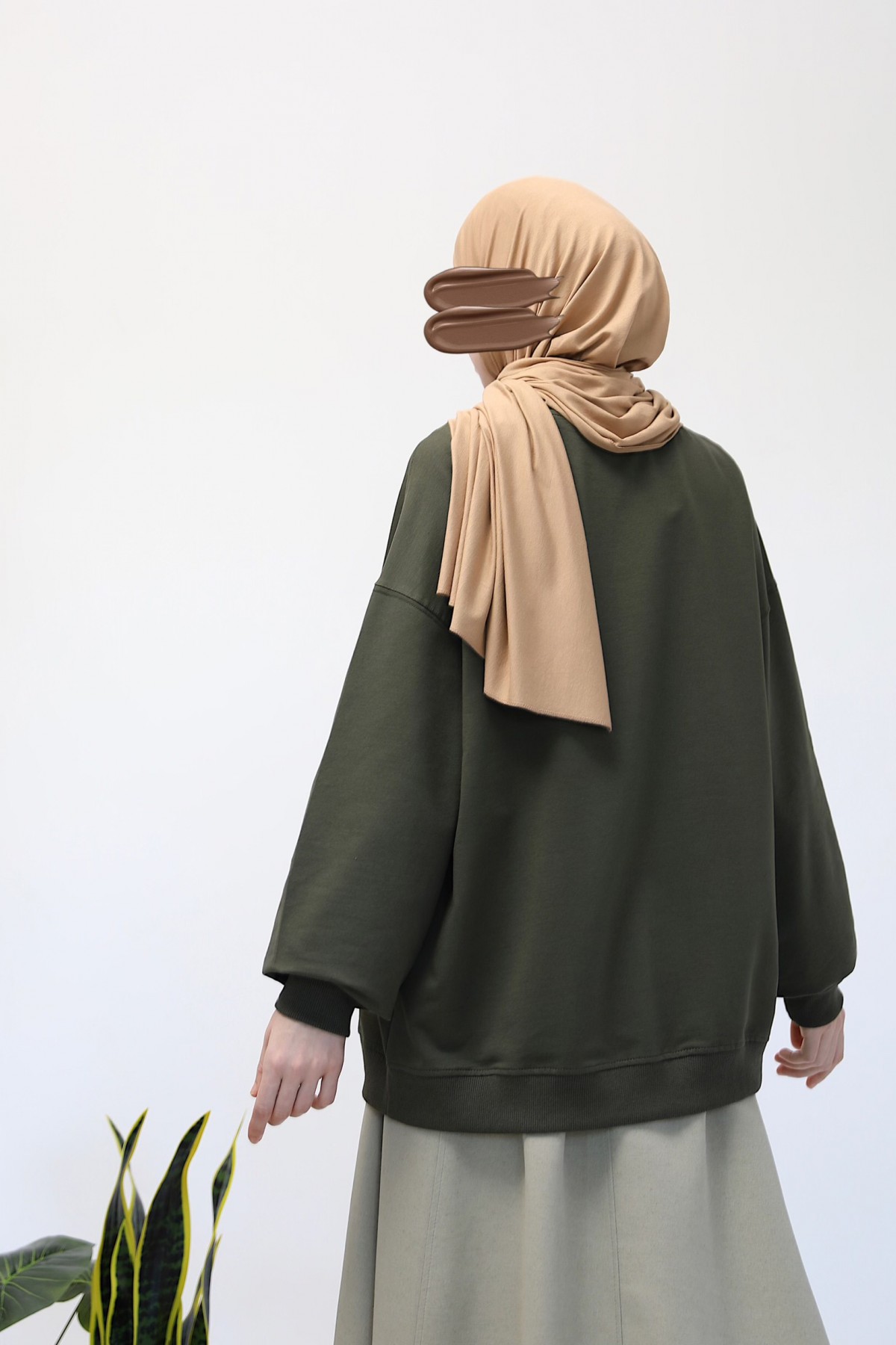 Basic Sweatshirt - Haki