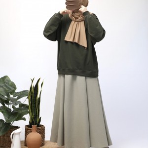 Basic Sweatshirt - Haki