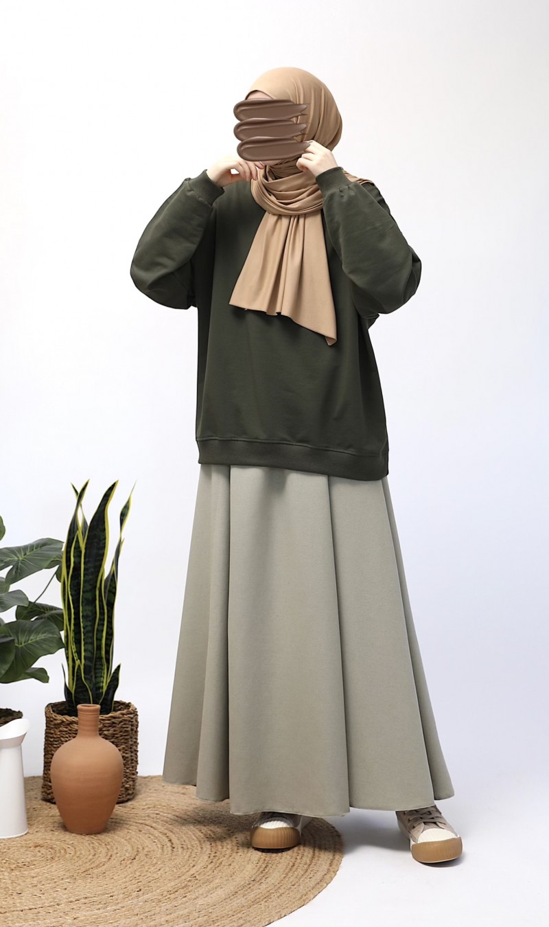 Basic Sweatshirt - Haki