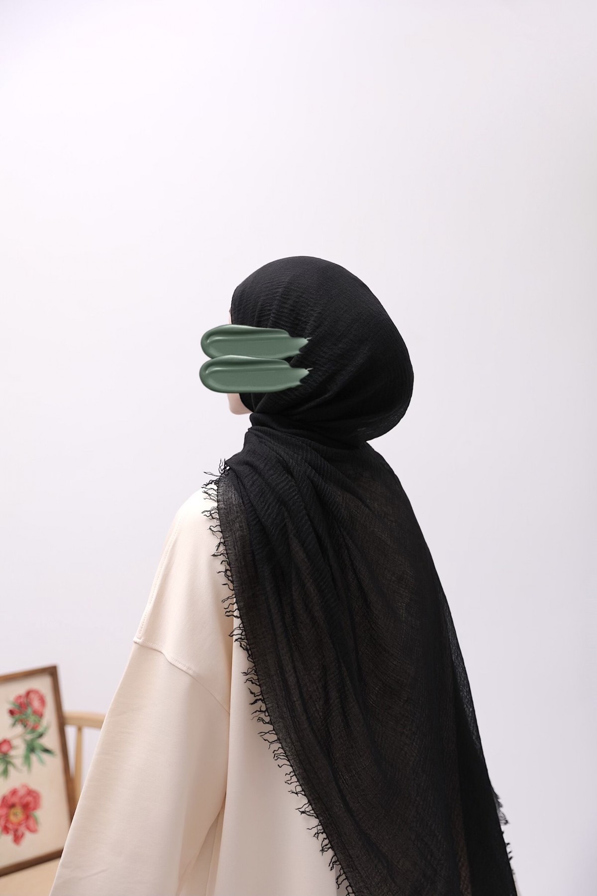 Bürümcük Şal - Siyah
