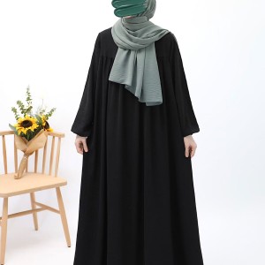 Defne Tesettür Elbise - Siyah
