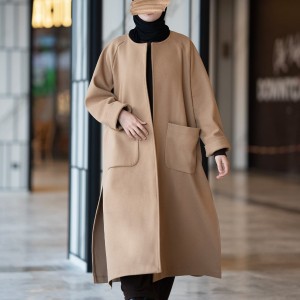 Kloş Kaşe Hırka - Camel