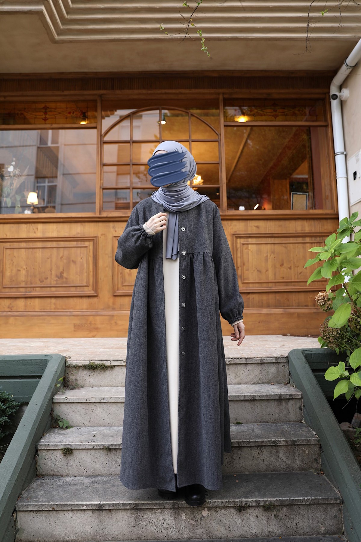 Kaşe Ahsen Kaban - Gri