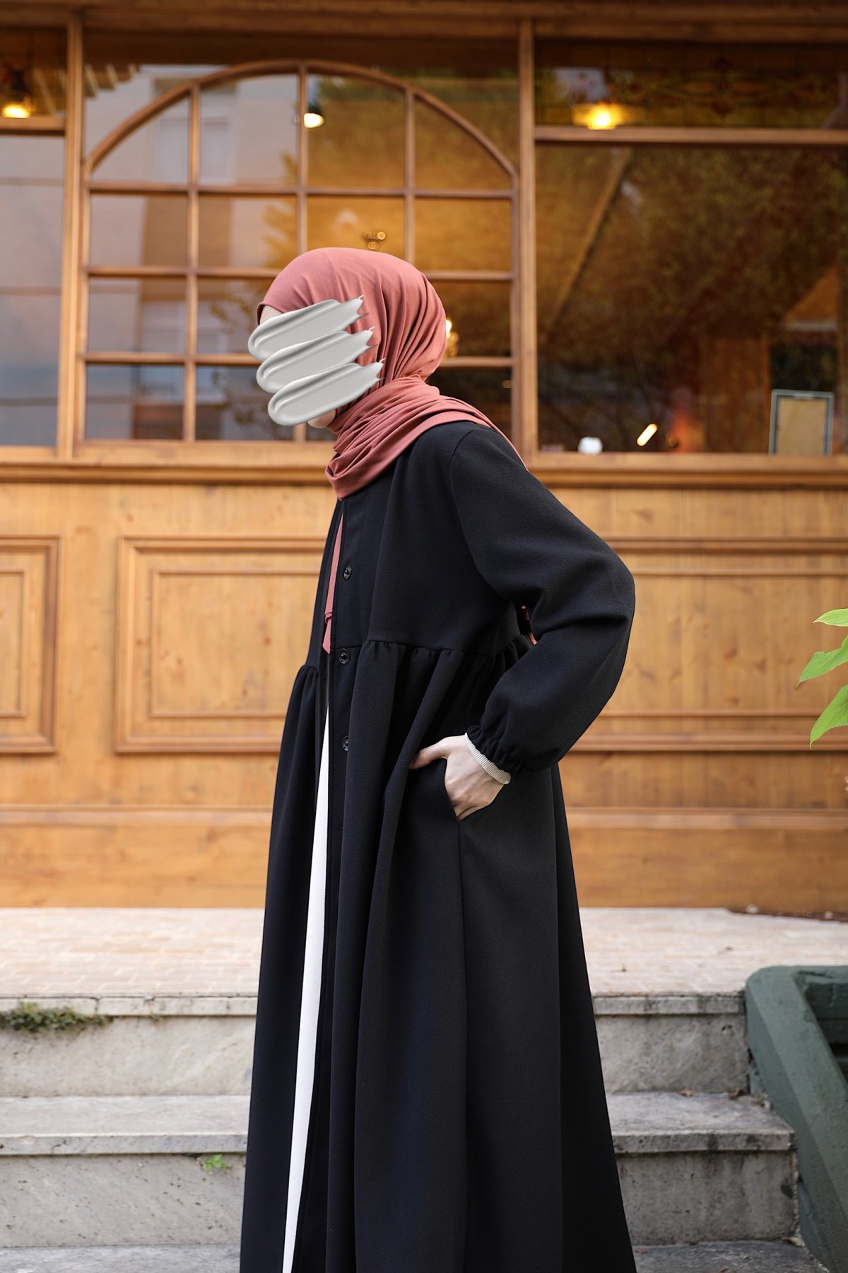Kaşe Ahsen Kaban - Siyah