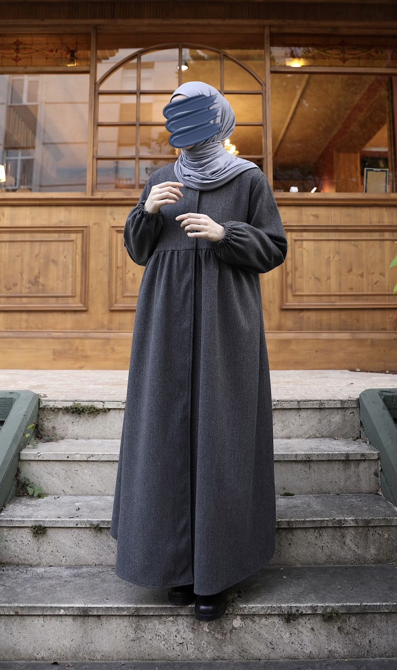 Kaşe Ahsen Kaban - Gri