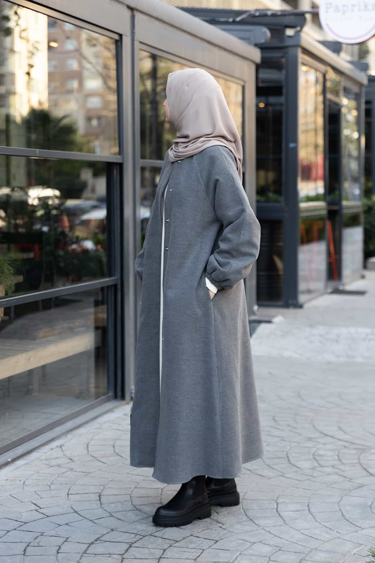 Sahra Kloş Kaban - Gri