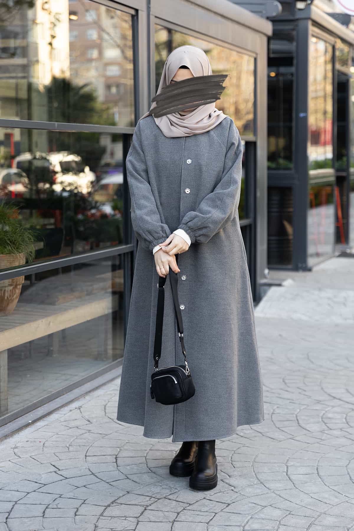 Sahra Kloş Kaban - Gri