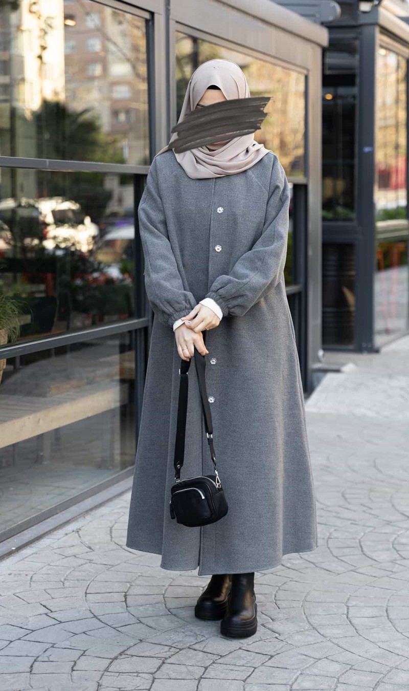 Sahra Kloş Kaban - Gri