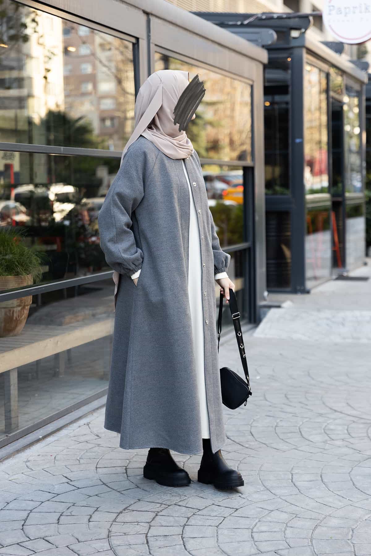 Sahra Kloş Kaban - Gri