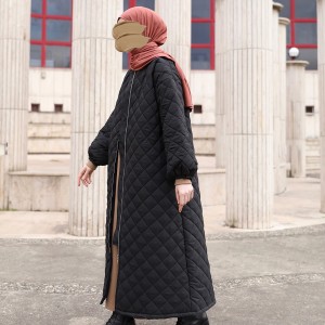 Kapitone Mont - Siyah
