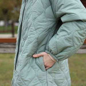 Damla Kapitone Mont - Mint