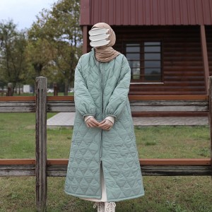 Damla Kapitone Mont - Mint
