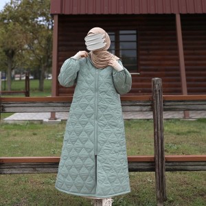 Damla Kapitone Mont - Mint