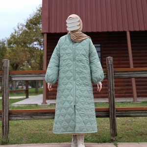 Damla Kapitone Mont - Mint