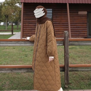 Damla Kapitone Mont - Karamel