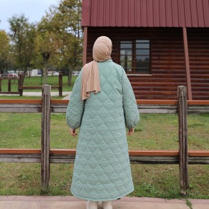 Damla Kapitone Mont - Mint