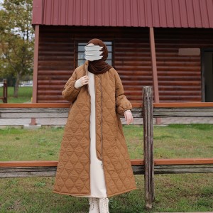 Damla Kapitone Mont - Karamel