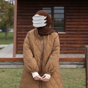 Damla Kapitone Mont - Karamel