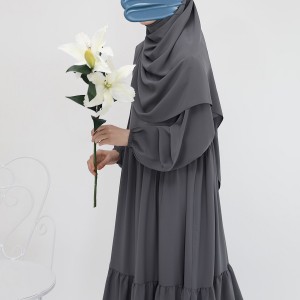 Nisa Elbise Ferace - Soft Gri