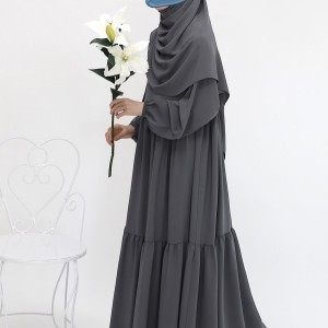 Nisa Elbise Ferace - Soft Gri