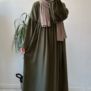 Soft Yeşil - Keten Elbise